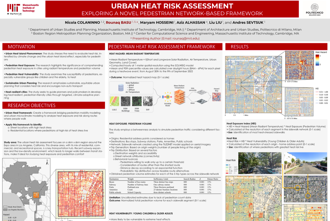 Urban Heat Risk Assessment: Exploring a Novel Pedestrian Network-Based Framework