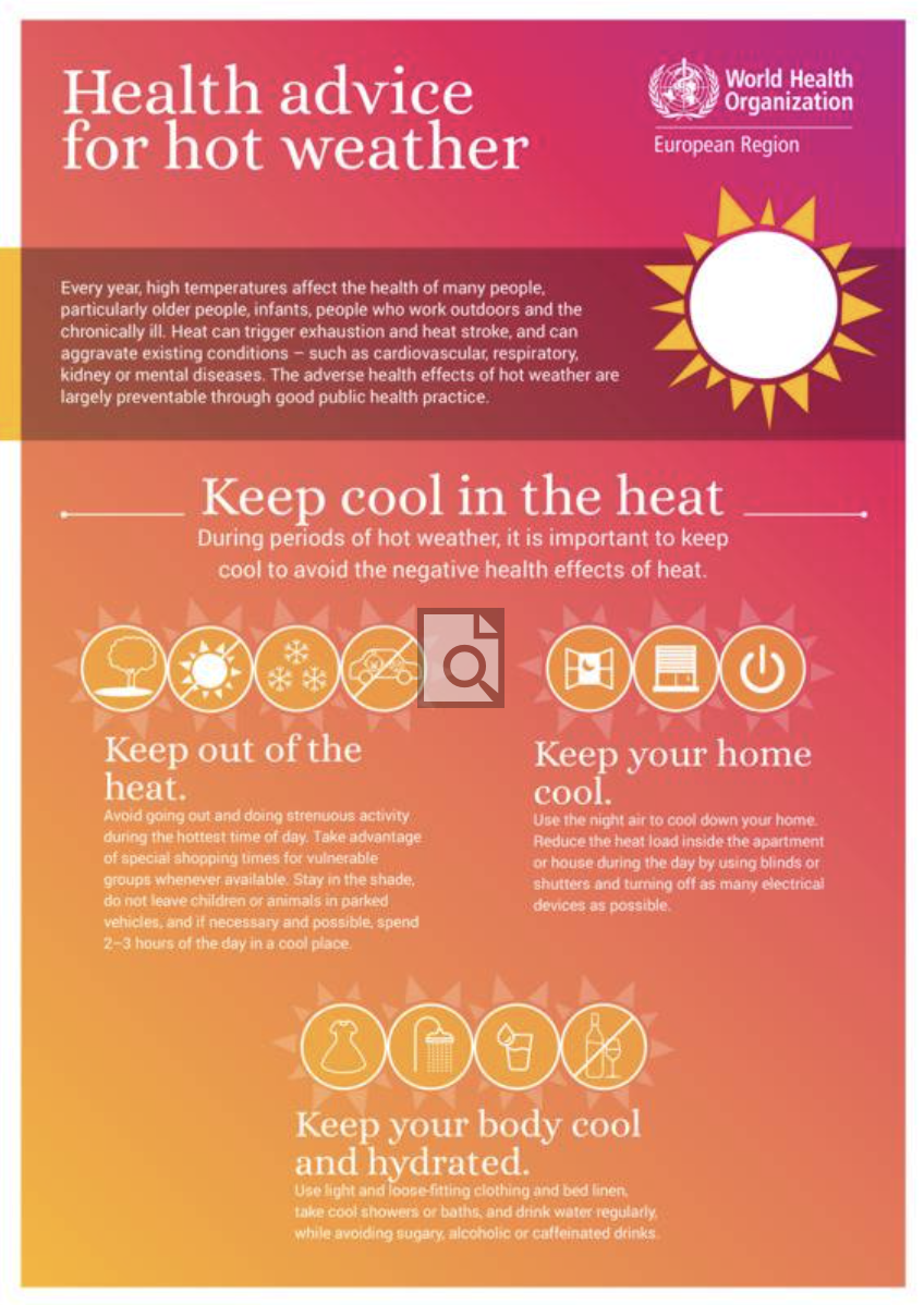 Health Advice for Hot Weather