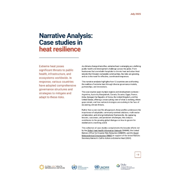 Narrative Analysis: Case studies in heat resilience