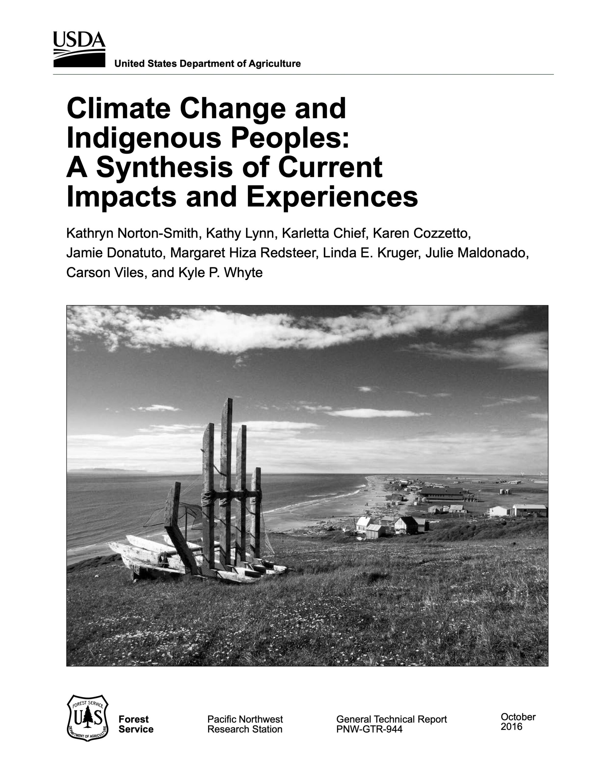 Climate Change and Indigenous Peoples: A Synthesis of Current Impacts and Experiences – U.S